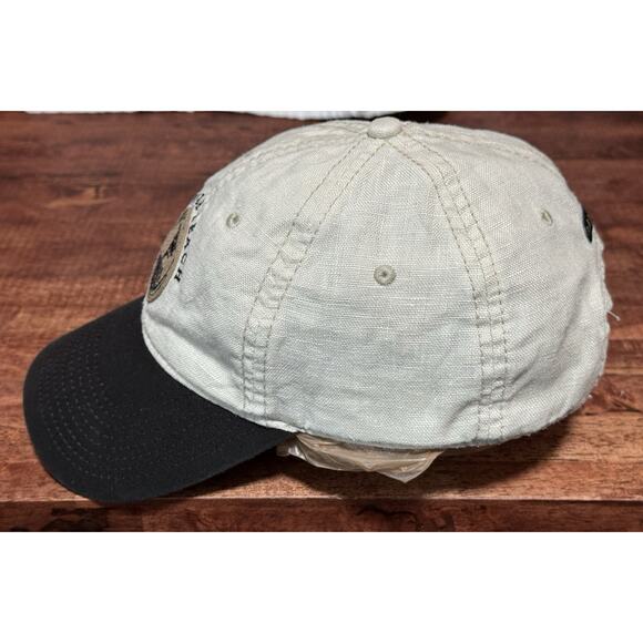 Pebble Beach by the Game PGA 1919 Hat / Cap LinenOpen Adjustable Strapback Beige - Picture 4 of 5